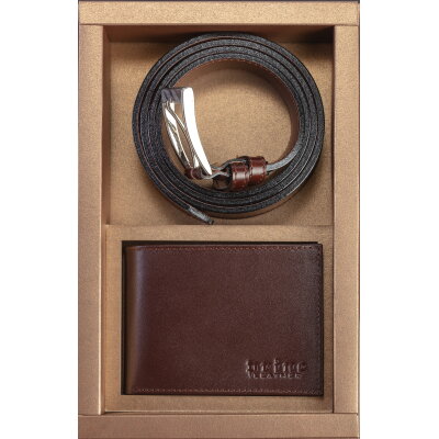 Princ Leather Set muški LUX (novčanik, kaiš 35mm) 